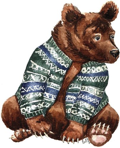 10th-12th Grade - Honorable Mention - Bear in Sweater
