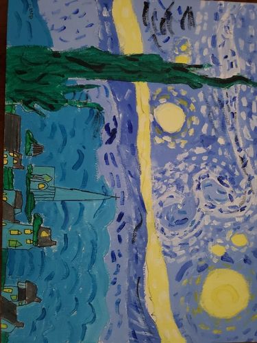 2nd-3rd Grade - 1st Place - Van Gogh's Starry Night