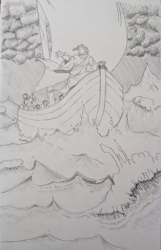 4th-6th Grade - 1st Place - The Calming of the Sea