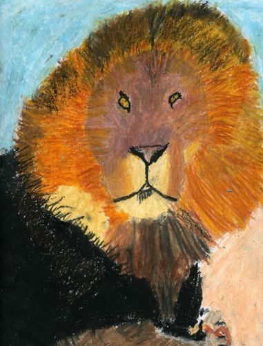 4th-6th Grade - Honorable Mention - Lion on the Beach