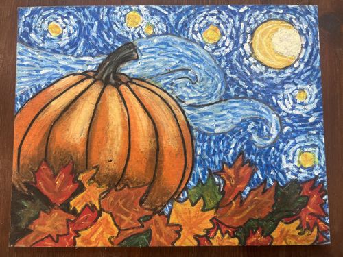 4th-6th Grade - Honorable Mention - Halloween Starry Night