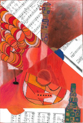 7th-9th Grade - Honorable Mention - Abstract Guitar
