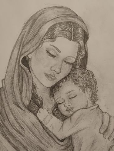 7th-9th Grade - Honorable Mention - Madonna and Child