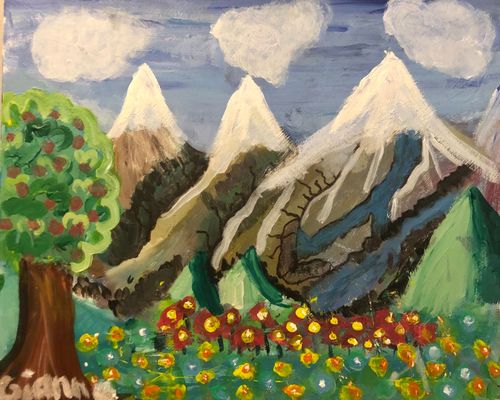 K-1st Grade - 3rd Place - The Rocky Mountains