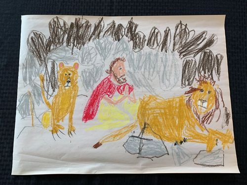 K-1st Grade - Honorable Mention - Daniel in the Lion's Den