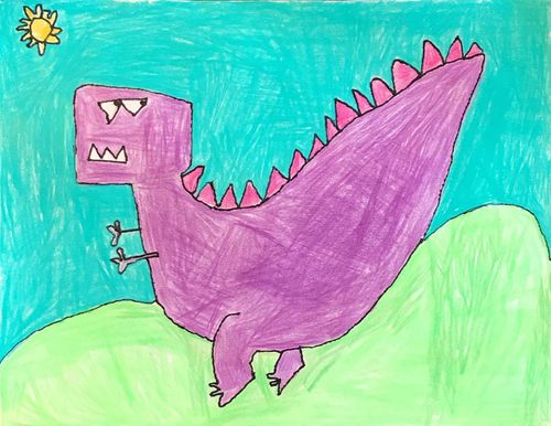 K-1st Grade - Honorable Mention - Dinosaur Land