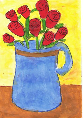 K-1st Grade - Honorable Mention - Flowers for Mary